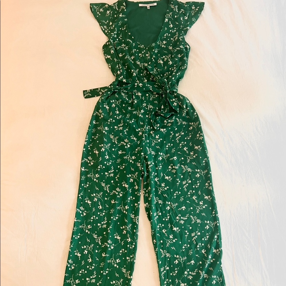 Vici’s Collective Concepts Green Floral Jumpsuit